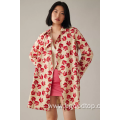 Women Pink Flower Jacket